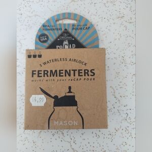 NIB Mason Fermenters with Blue reCAP Pour Cap